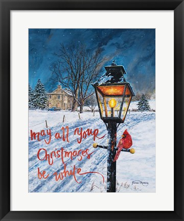 Framed White Christmas Print