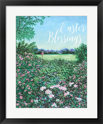 Framed Easter Garden Blessings Print