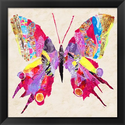 Framed Brilliant Butterfly II Print