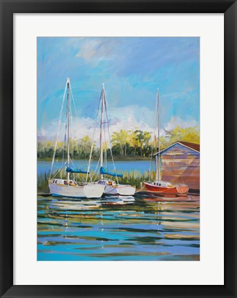 Framed Boats Print