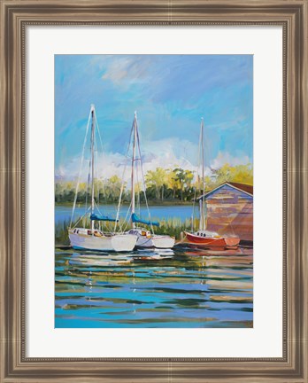 Framed Boats Print
