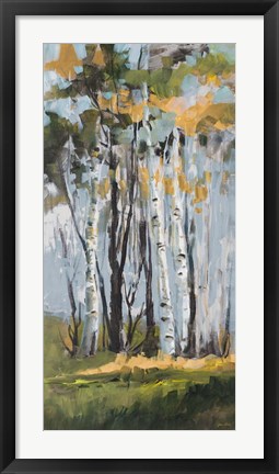 Framed Golden Birch Trees Print