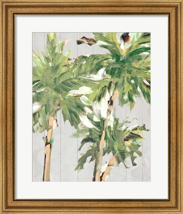Framed Caribbean Palm Trees Print