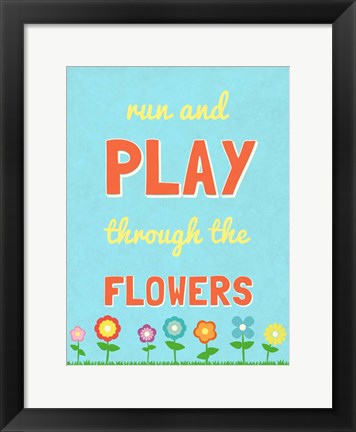 Framed Run and Play Print