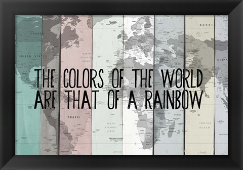 Framed Colors of the World Print