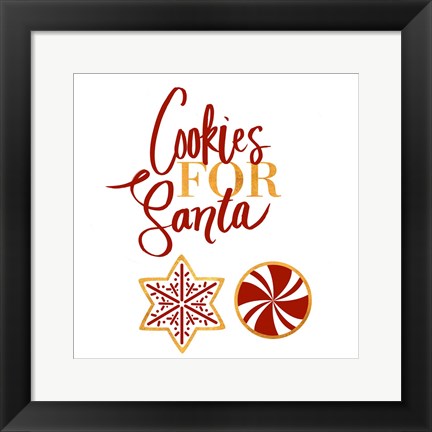 Framed Cookies for Santa Print