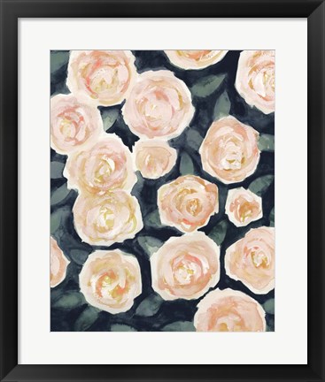 Framed Peach Petals I Print