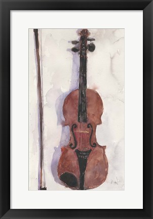 Framed Violin Print