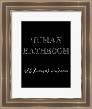 Framed Human Bathroom IV Print
