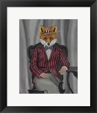 Framed Fox 1920s Gentleman Print