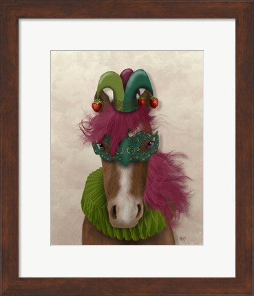 Framed Horse Strawberry Fool Print