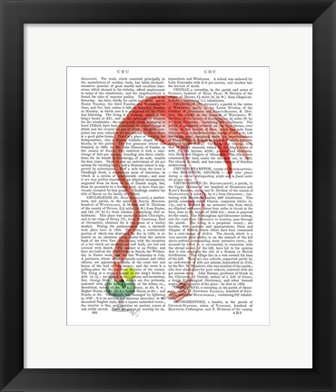 Framed Flamingo and Cocktail 2 Print