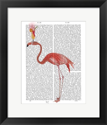 Framed Flamingo and Cocktail 4 Print