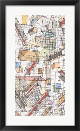 Framed Funky Grid II Print