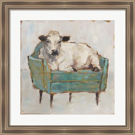 Framed Moo-ving In I Print