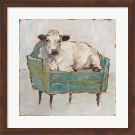 Framed Moo-ving In I Print