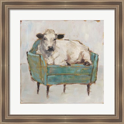 Framed Moo-ving In I Print