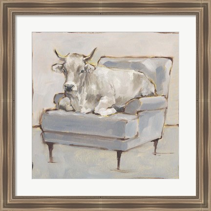 Framed Moo-ving In III Print