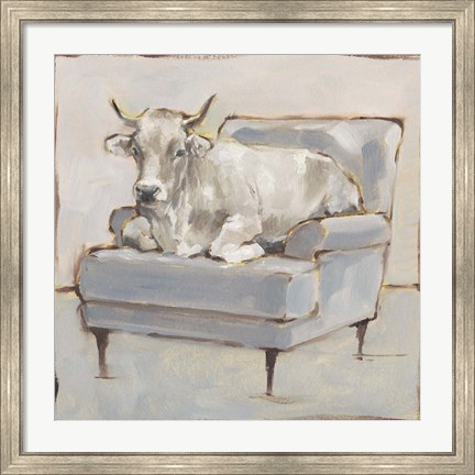 Framed Moo-ving In III Print