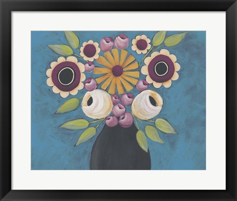 Framed Flowers Galore I Print