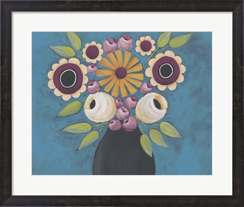 Framed Flowers Galore I Print