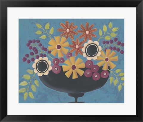 Framed Flowers Galore II Print