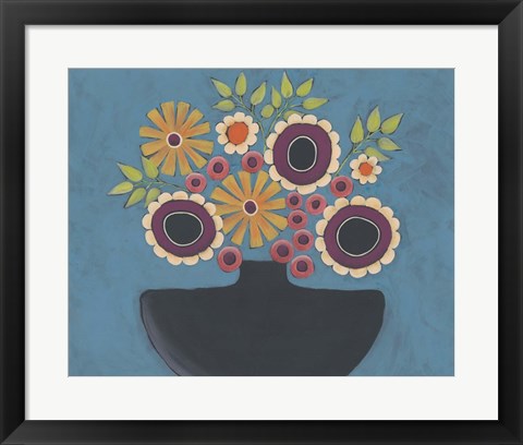 Framed Flowers Galore III Print