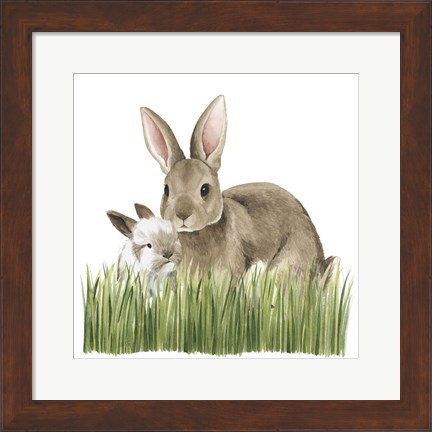 Framed Woodland Babes III Print