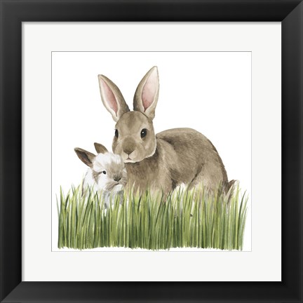 Framed Woodland Babes III Print