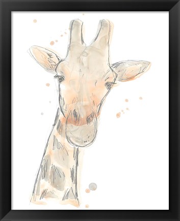 Framed Blush Savannah II Print