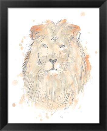 Framed Blush Savannah III Print