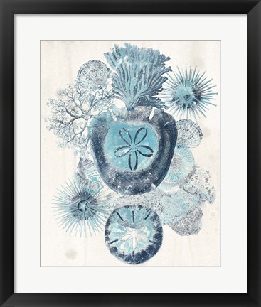 Framed Coastal Melange I Print