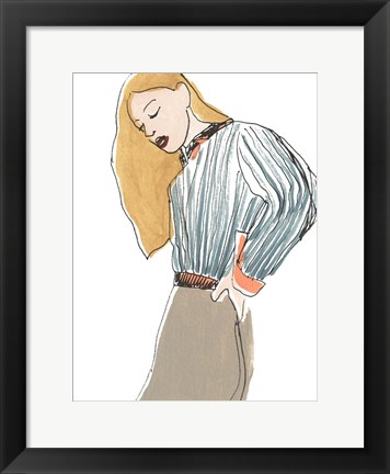 Framed Fashion Vignette IV Print