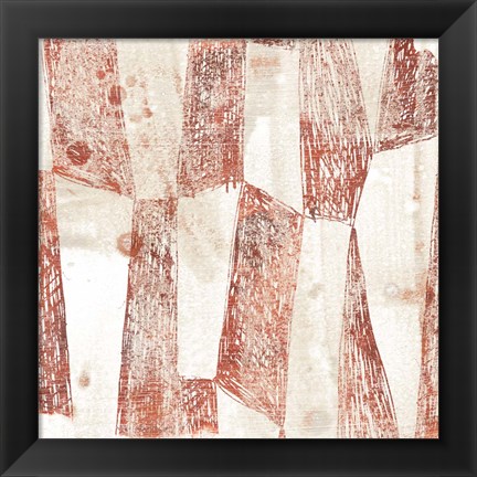 Framed Red Earth Textile VII Print