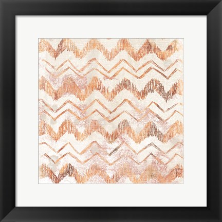 Framed Red Earth Textile VIII Print