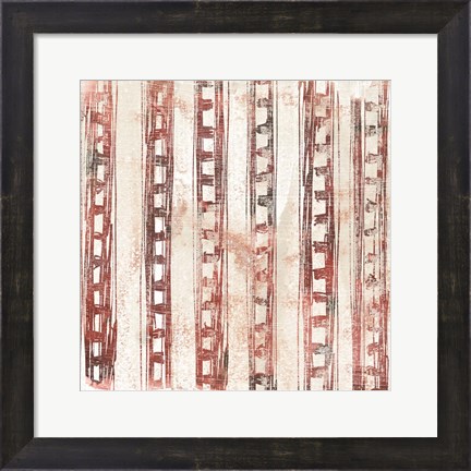 Framed Red Earth Textile IX Print