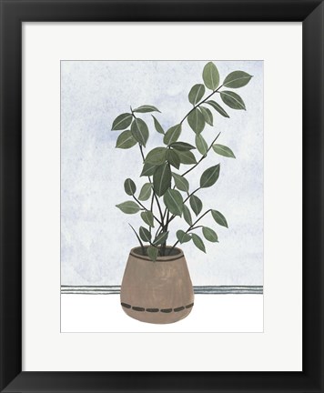 Framed Mes Plants I Print