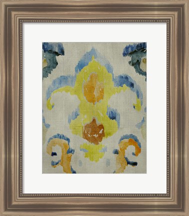 Framed Bohemian Ikat II Print