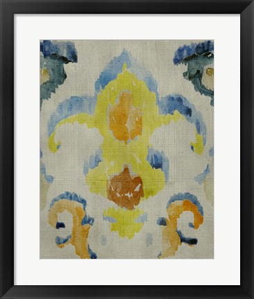 Framed Bohemian Ikat II Print