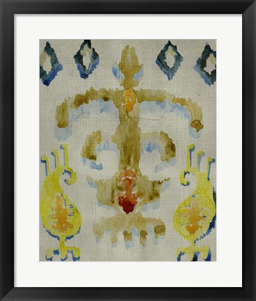 Framed Bohemian Ikat III Print