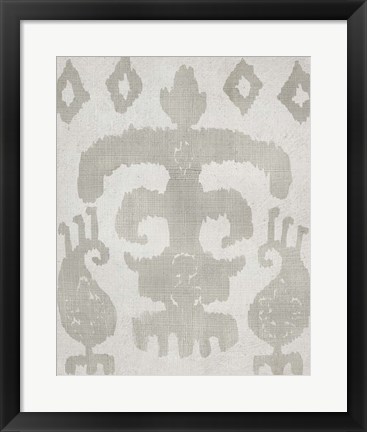 Framed Shadow Ikat III Print