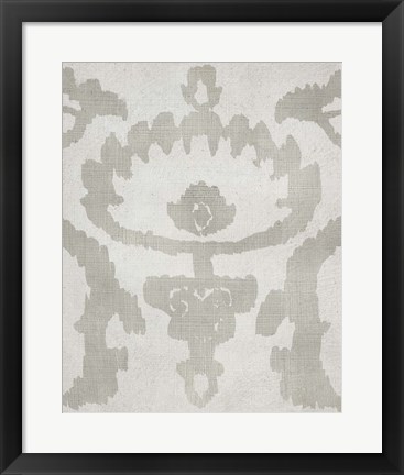 Framed Shadow Ikat VI Print