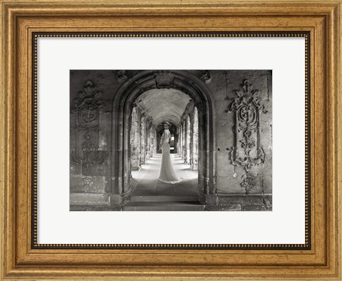 Framed Under a Roman Colonnade Print