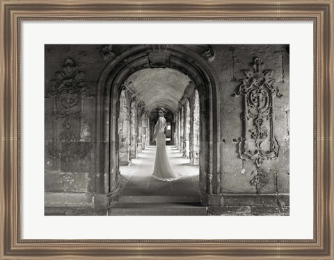 Framed Under a Roman Colonnade Print