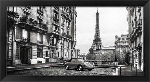 Framed Roadster in Paris Print