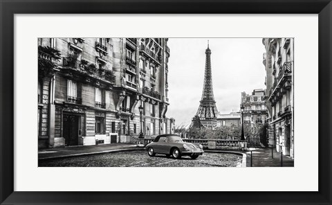 Framed Roadster in Paris Print