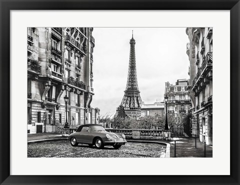 Framed Roadster in Paris Print