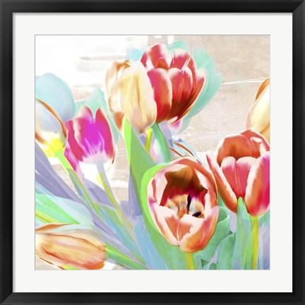 Framed I Dreamt of Tulips (detail) Print