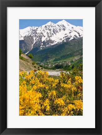 Framed Wonderful Mountain Scenery Of Svanetia, Georgia Print