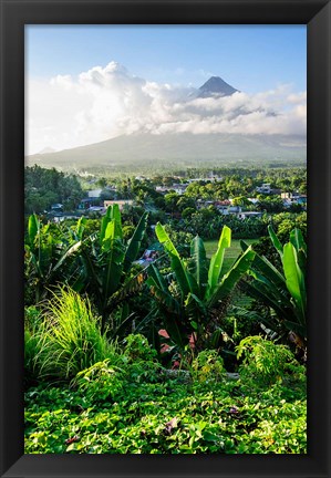 Framed View From The Daraga Church On The Mount Mayon Volcano, Philippines Print